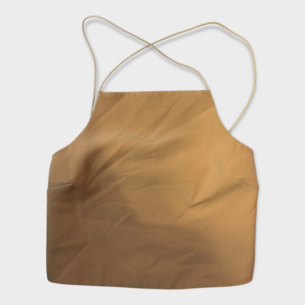 TOBI Tan Backless Strappy Cropped Top Size XS‎